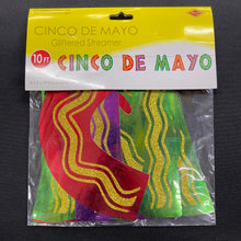 Load image into Gallery viewer, Cinco de Mayo Glittered Streamer
